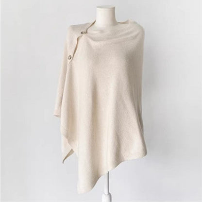Sweater with Buttoned Shoulder