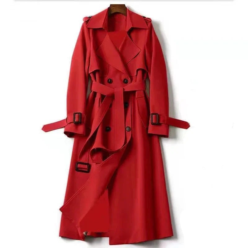 Coat with Waist Belt and Epaulettes