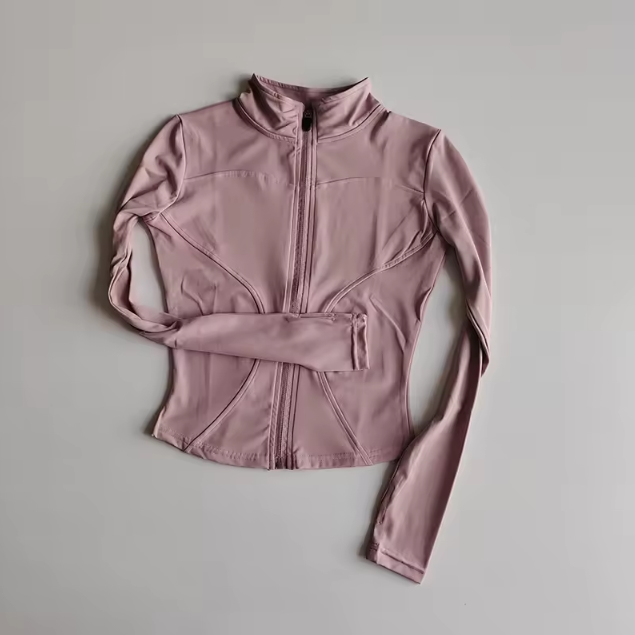 Women's high collar long sleeve top