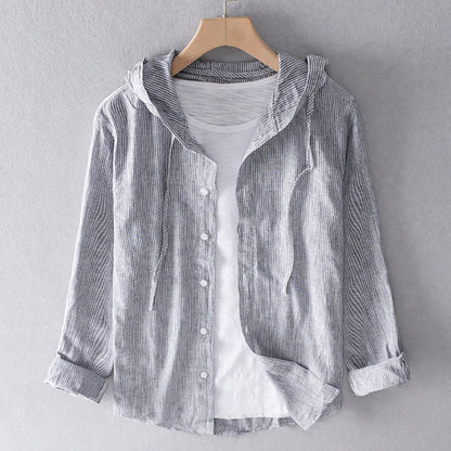 Loose breathable lightweight linen blouse